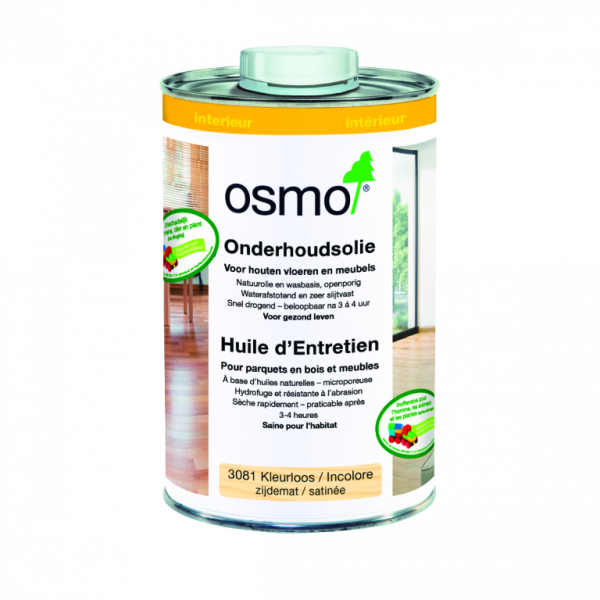 Huile entretien satiné incolore OSMO 2,5L 3081